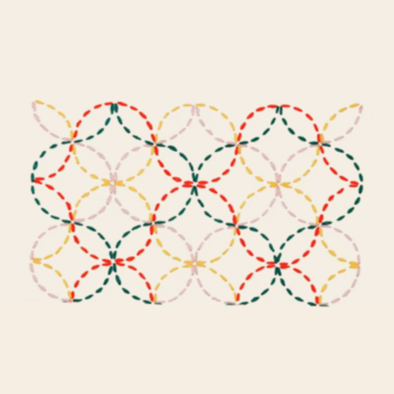 Sashiko-stiilis paikamine